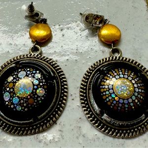 Stunning “Champagne” Pierced Earrings